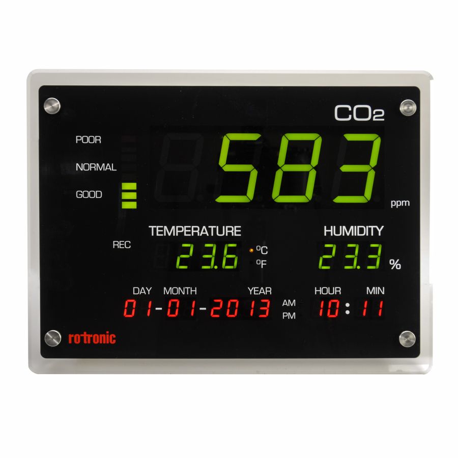 co2 rh temp display